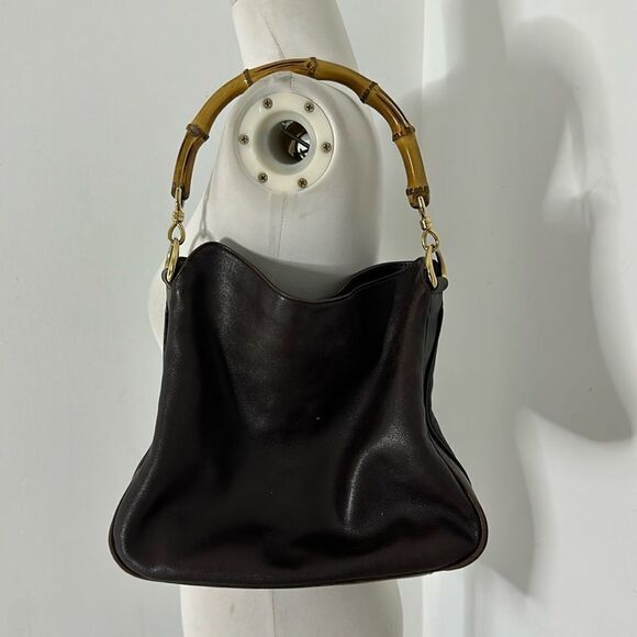 Vintage Gucci Bamboo Handle Handbag - Picture 1 of 9